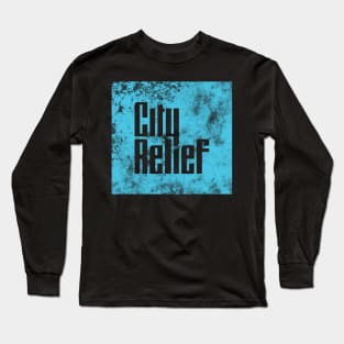 City Relief Square Distressed Long Sleeve T-Shirt